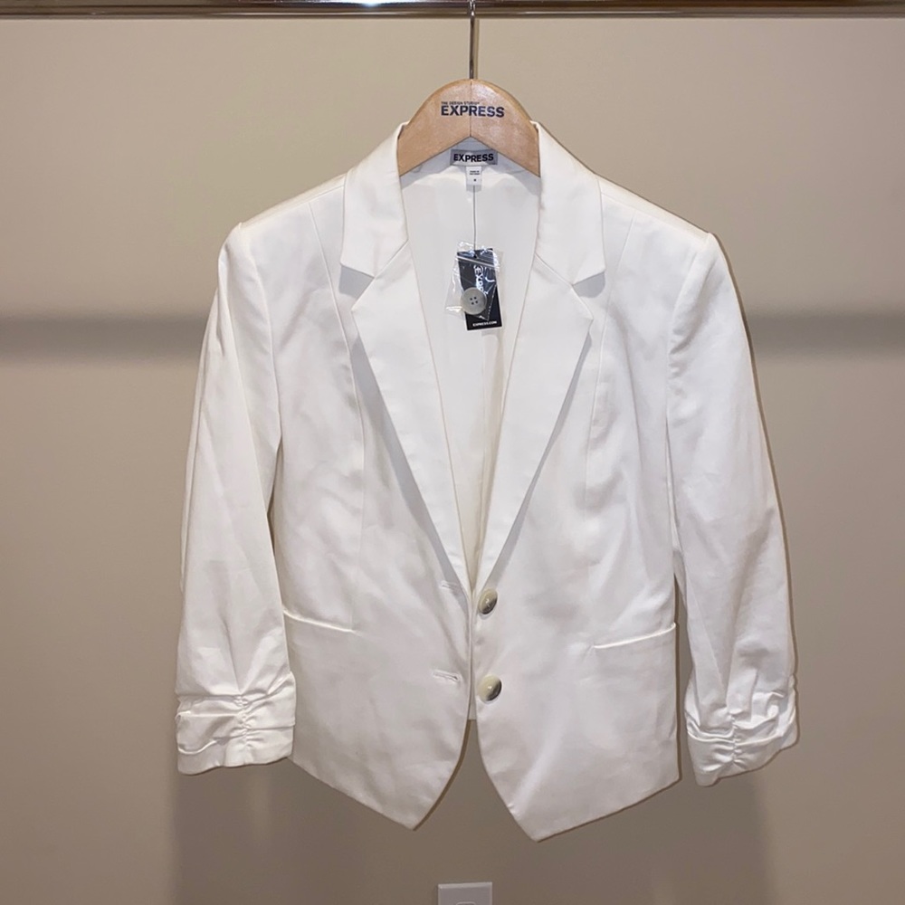 White blazer express size 8